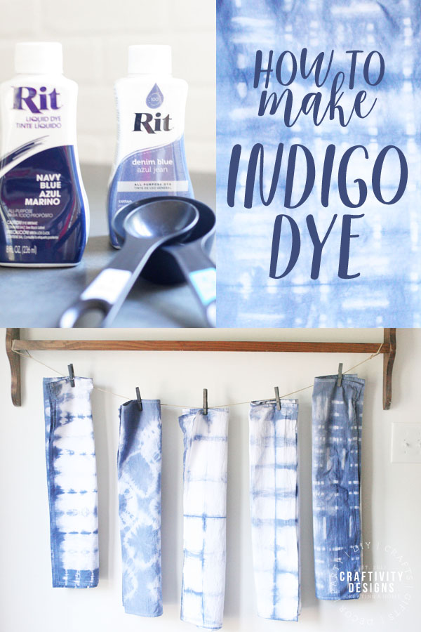How to Make Indigo Dye with Rit Liquid Dyes – Craftivity Designs