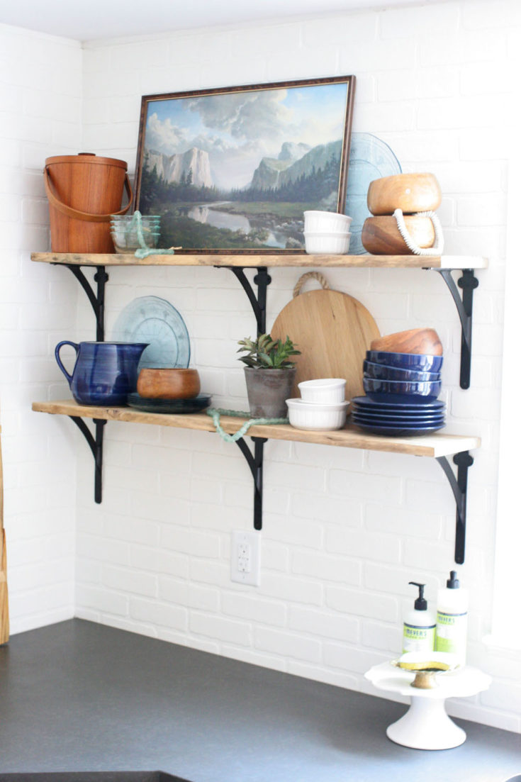 How to Style Open Shelving in a Kitchen in 3 Easy Steps – Craftivity ...