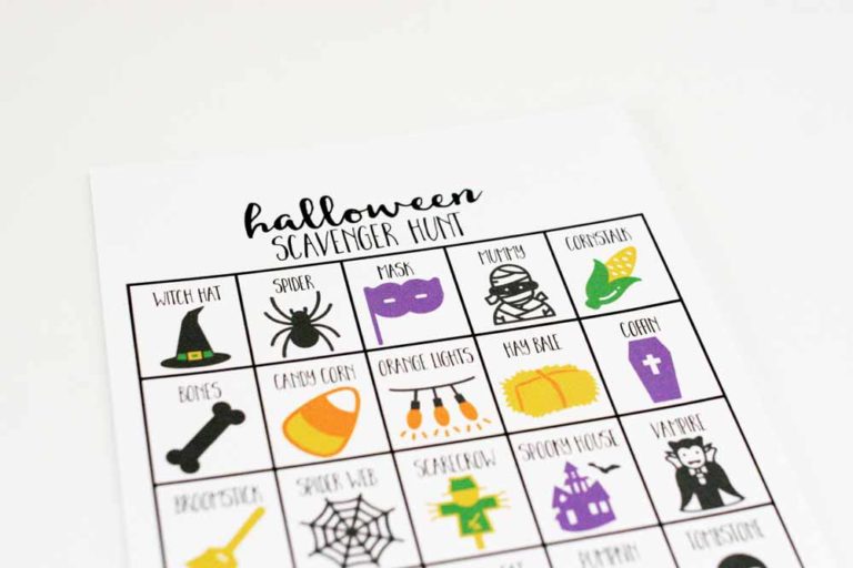 halloween scavenger hunt