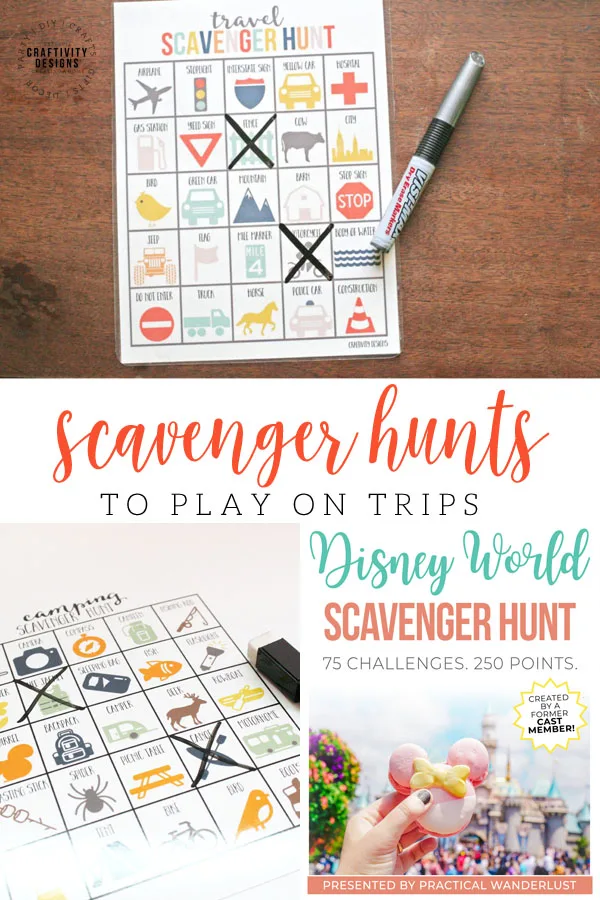 scavenger hunts to play on trips
