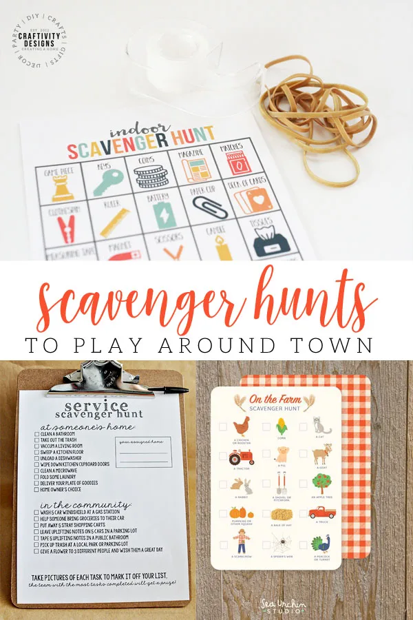 scavenger hunts to play around town