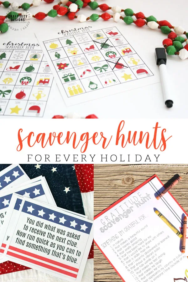 scavenger hunts for every holiday