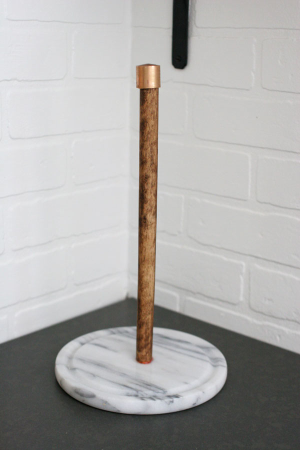 DIY Wooden Paper Towel Holder - The Nomad Studio