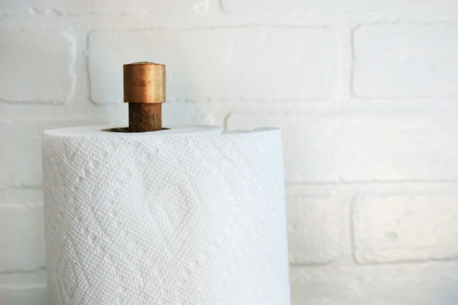 How to Make a Copper Paper Towel Holder