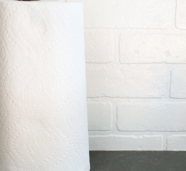 How to Make a Modern DIY Paper Towel Holder (with marble base)