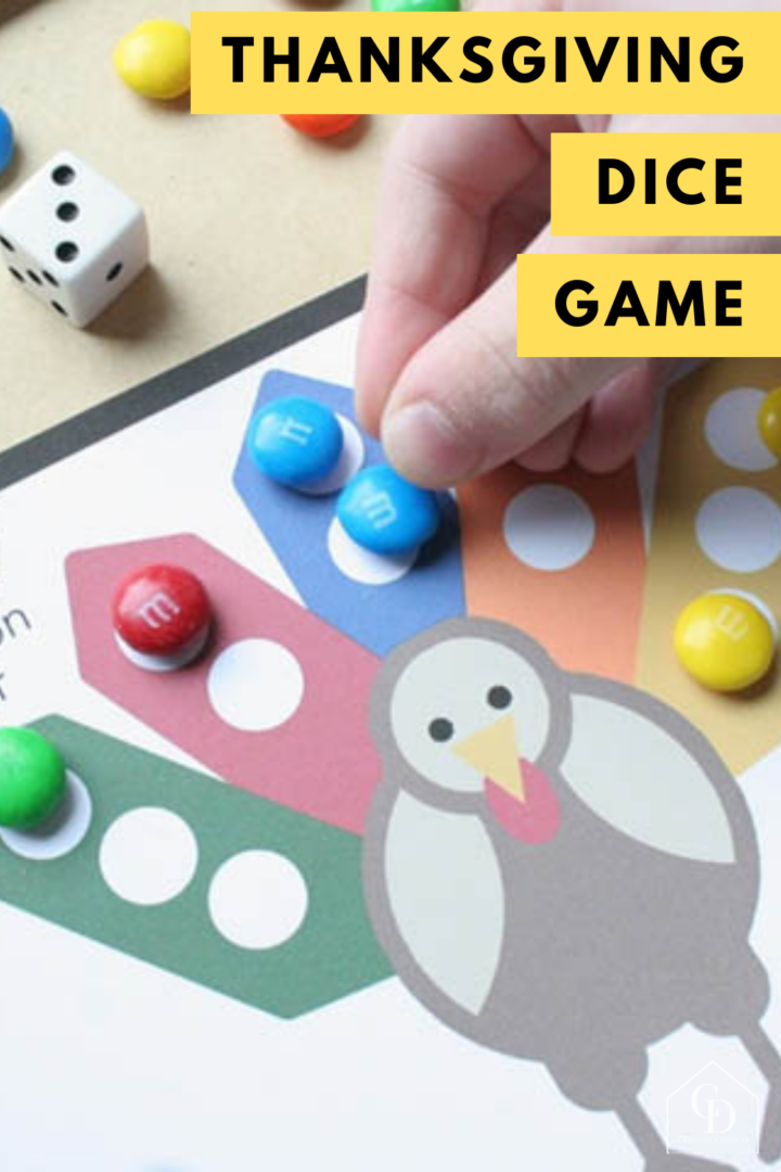 Free Printable Thanksgiving Dice Game For Kids – Craftivity Designs