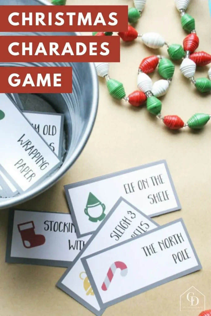 Christmas Charades Game printable