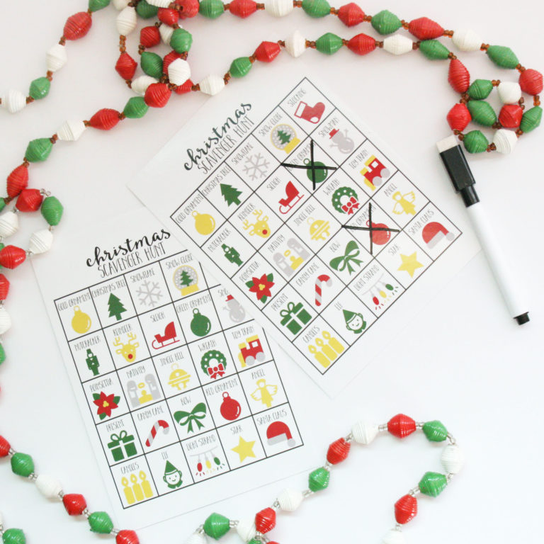 Christmas Scavenger Hunt Game