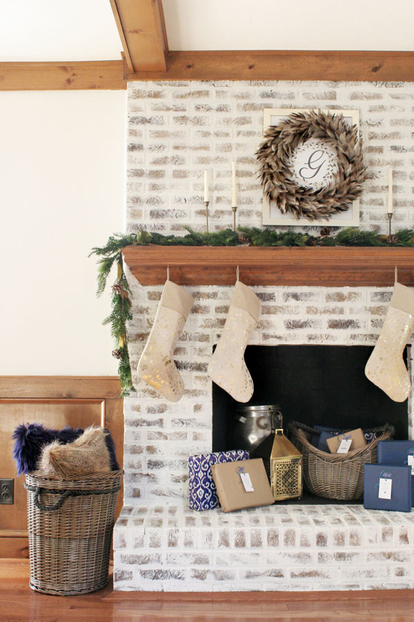 How To German Schmear Brick Mortar Wash Fireplace Makeover Craftivity Designs