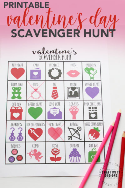 How to Play a Valentines Scavenger Hunt (+7 Valentines Party Games ...