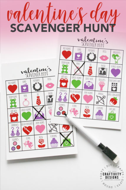 How to Play a Valentines Scavenger Hunt (+7 Valentines Party Games ...