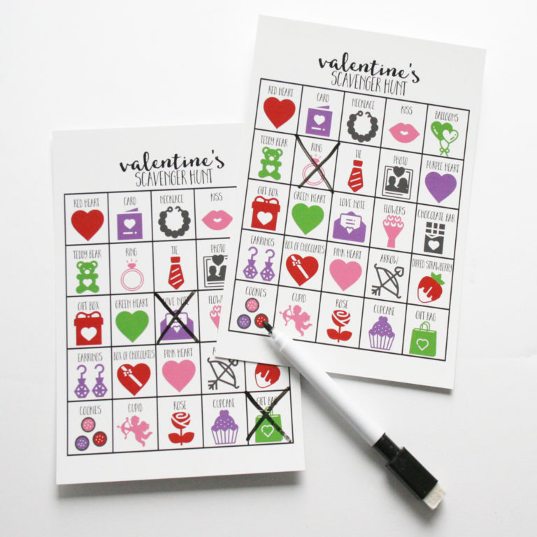 Valentines Scavenger Hunt
