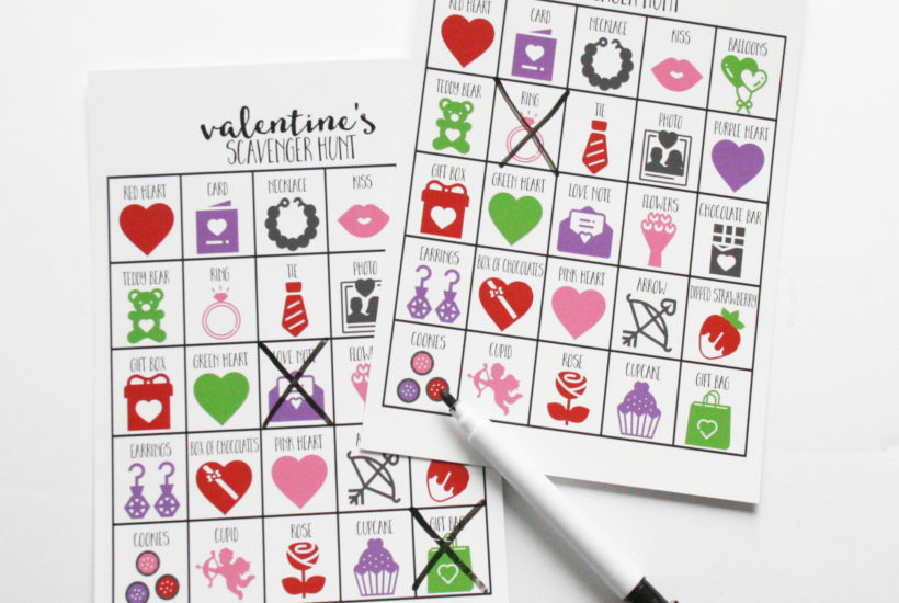 Valentines Scavenger Hunt