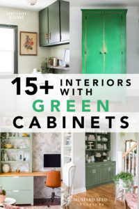 15+ Interiors that will Convince You to Embrace Green Cabinets ...