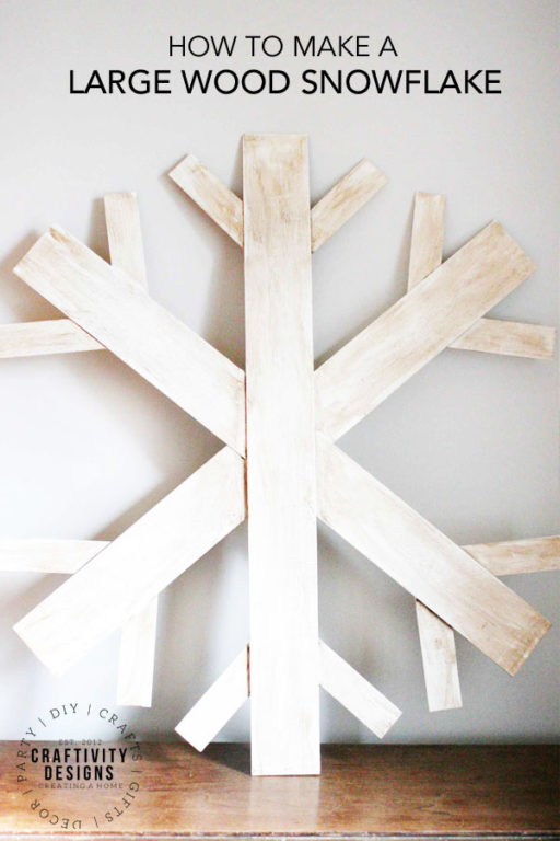 How to Make a Wood Snowflake Wreath – Craftivity Designs