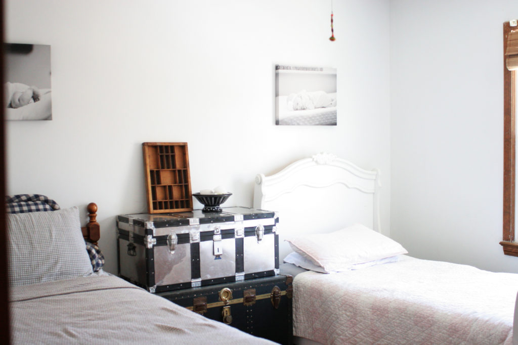 Pink Little Girl Bedroom in a Modern Cottage Remodel, by Craftivity Designs