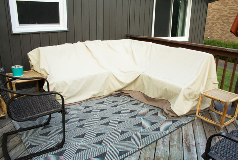 v shaped sofa outdoor furniture cover