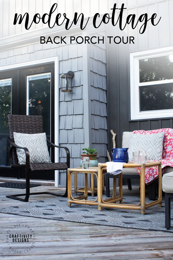 Modern Cottage Back Porch Tour