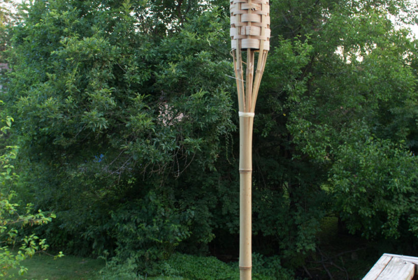 tiki torch deck mount, deck clamp