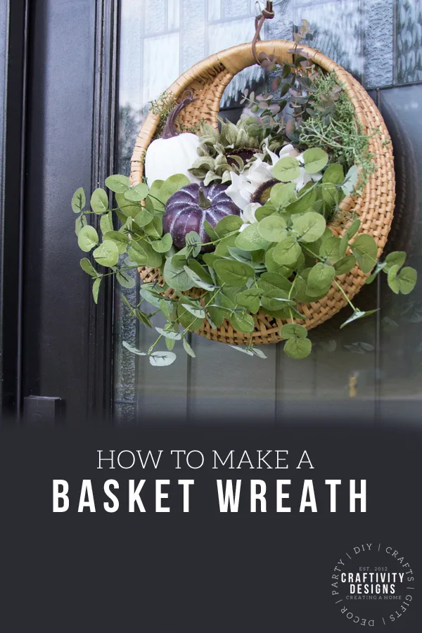 how to make a basket wreath for the front door