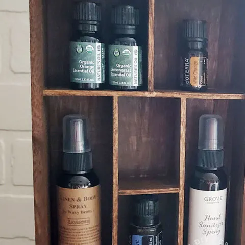 How to Make an Essential Oil Wall Shelf