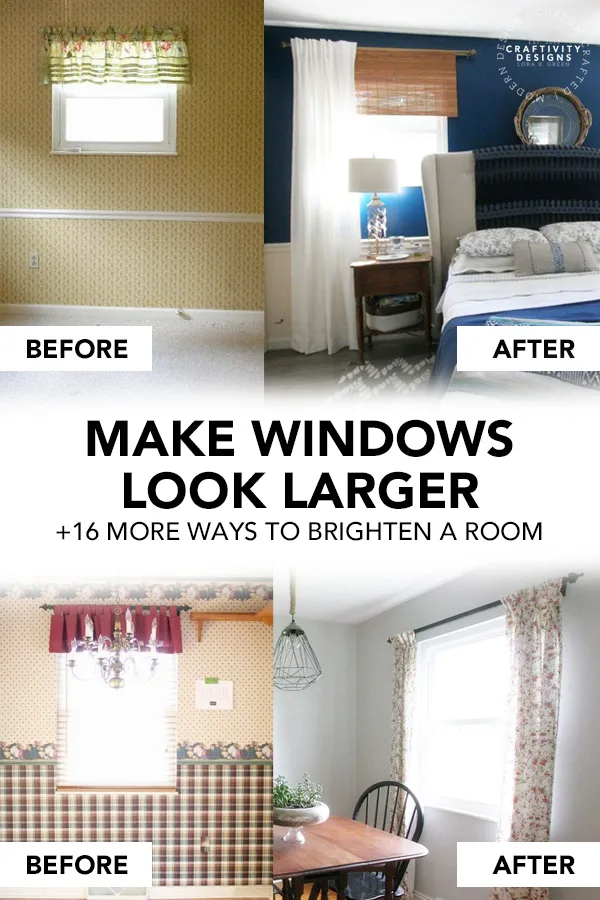 How to Make Windows Look Larger and Brighten a Dark Room