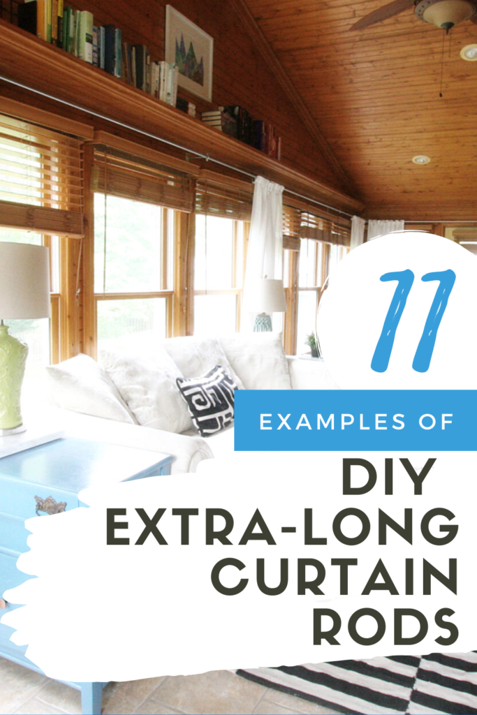 11+ Examples of DIY Extra-Long Curtain Rods