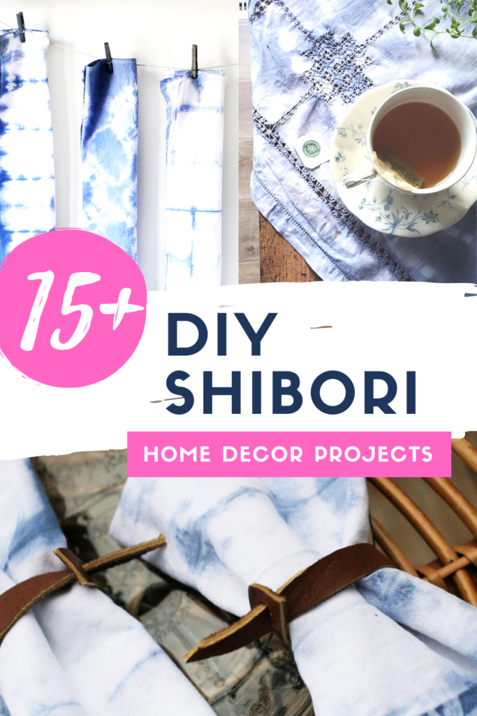 diy shibori home decor projects