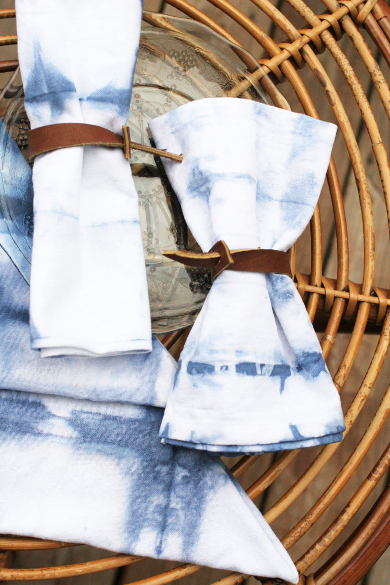 How to Make Shibori Cloth Napkins