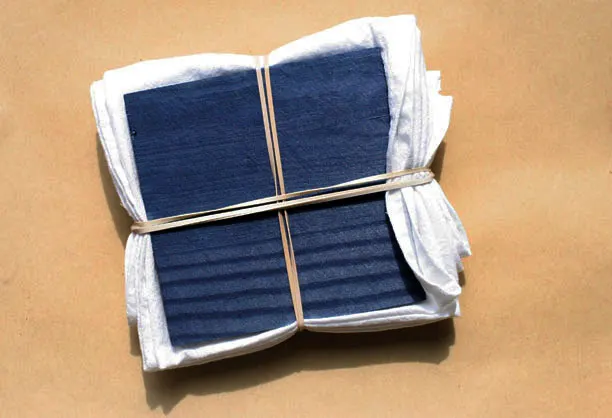 Shibori Technique with Blocks and Rubberbands