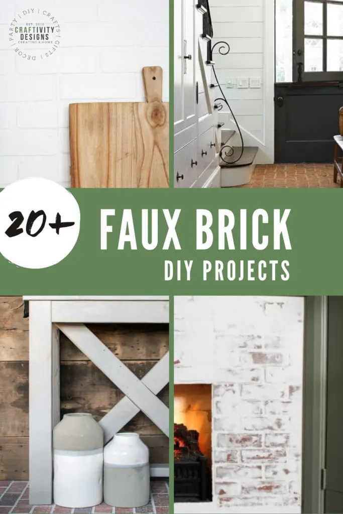 20+ faux brick diy projects