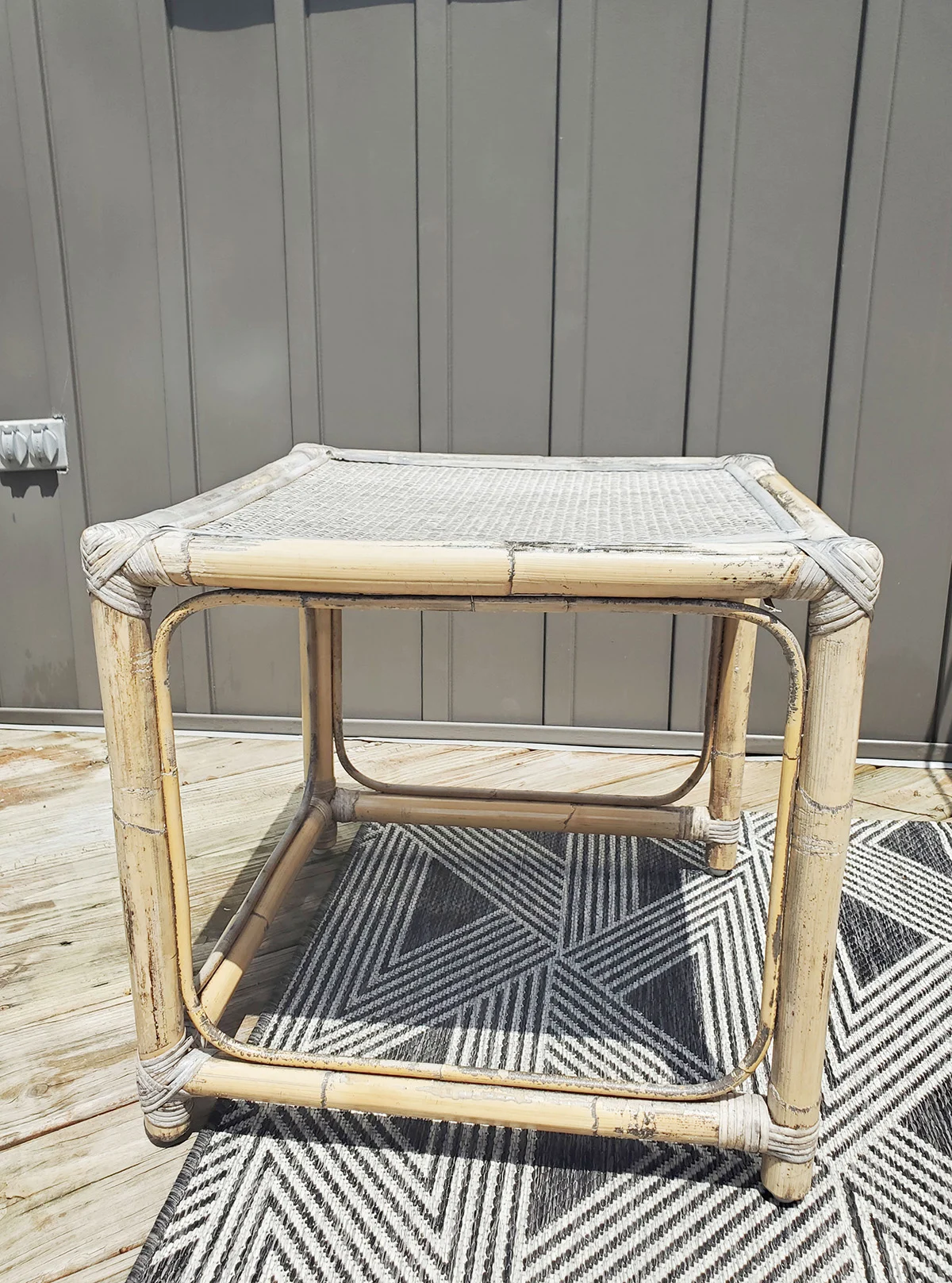 bamboo furniture damaged from rain and sun, how to repair rattan