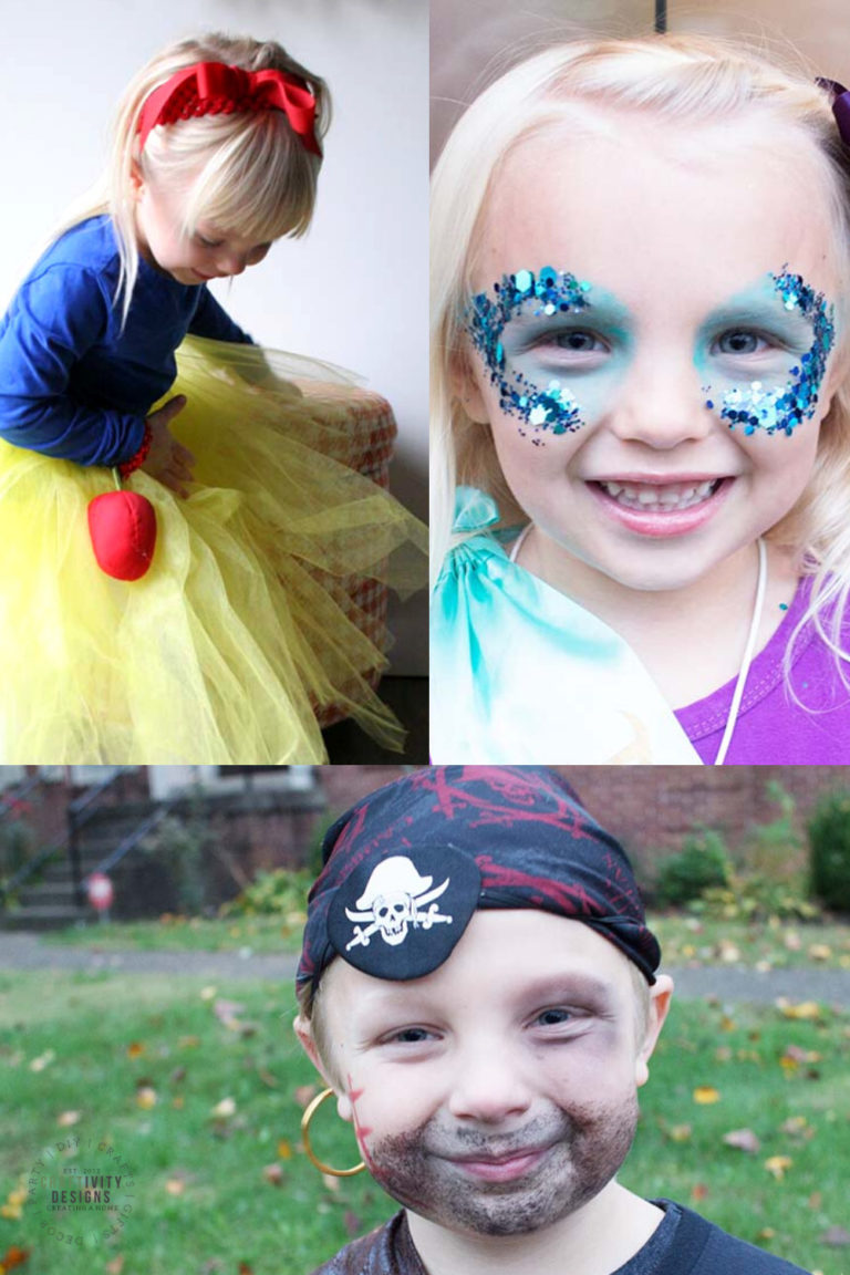 Disney Themed Costume Ideas including Snow White, Little Mermaid, and Pirates of the Carribean