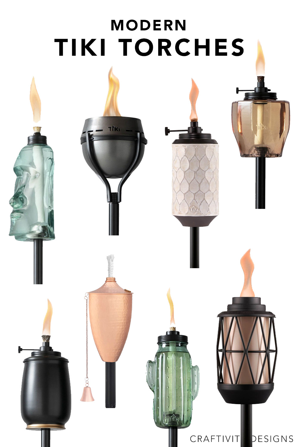 20 Best Tiki Torches For Your Backyard, Modern Outdoor Torches