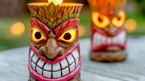 Image for Solar-Powered Tiki Statue