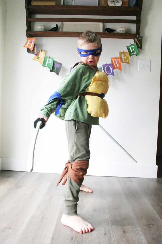 DIY Teenage Mutant Ninja Turtle Costume Leonardo