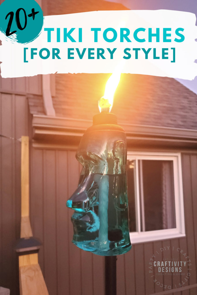 20+ tiki torches for every style featuring glass tiki torch