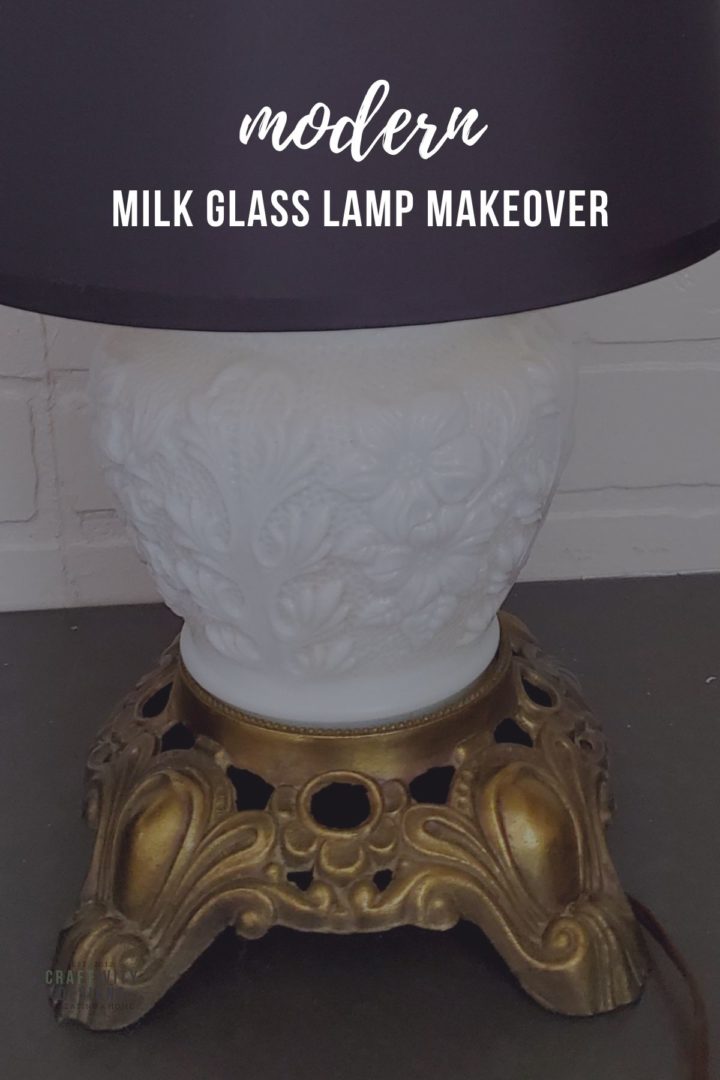 Milk Glass Lamp Makeover (with missing lampshade) Craftivity Designs