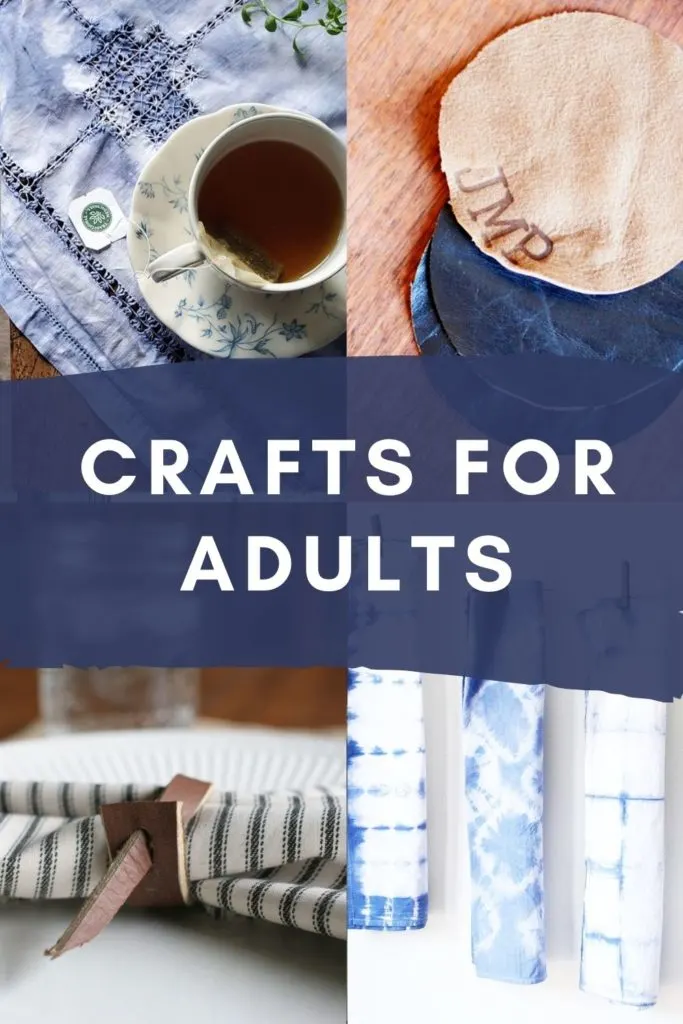 crafts for adults - shibori crafts, leather crafts