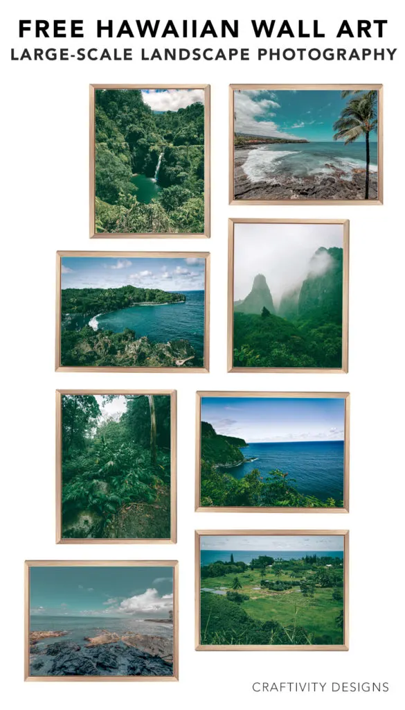 8 Free Hawaii Landscape and Beach Prints, Large-Scale Photography Art