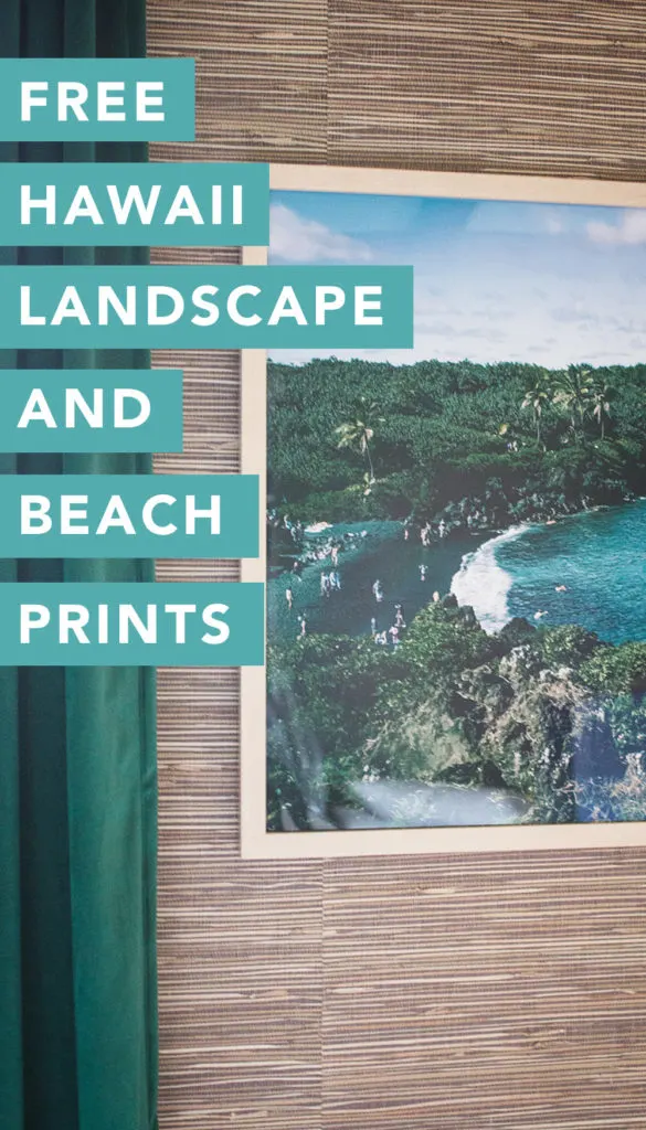 8 Free Hawaii Landscape and Beach Prints