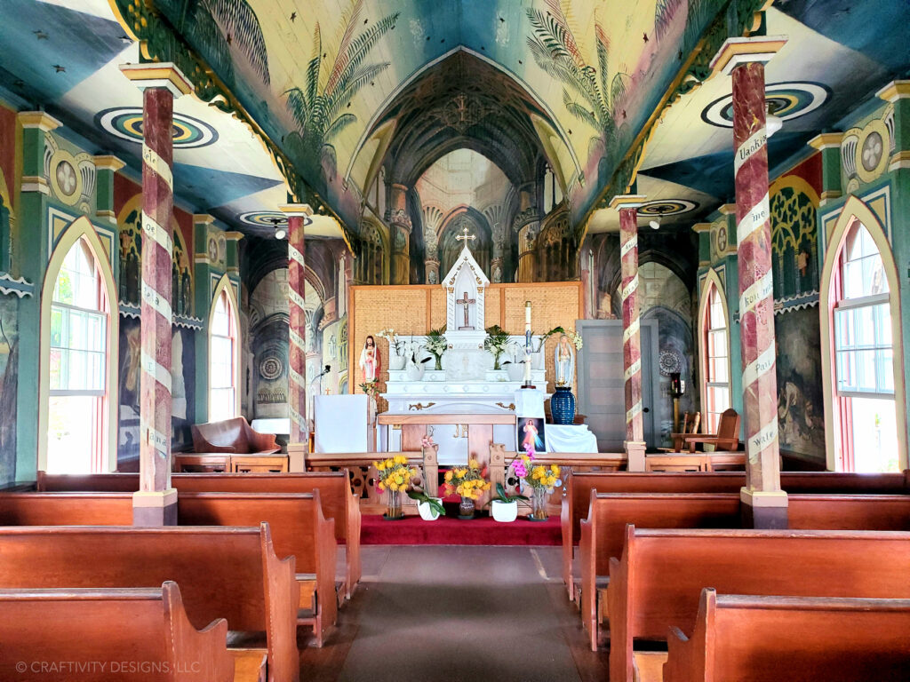 Painted Church on Big Island, touring Kona Coast, things to do on first trip to Hawaii