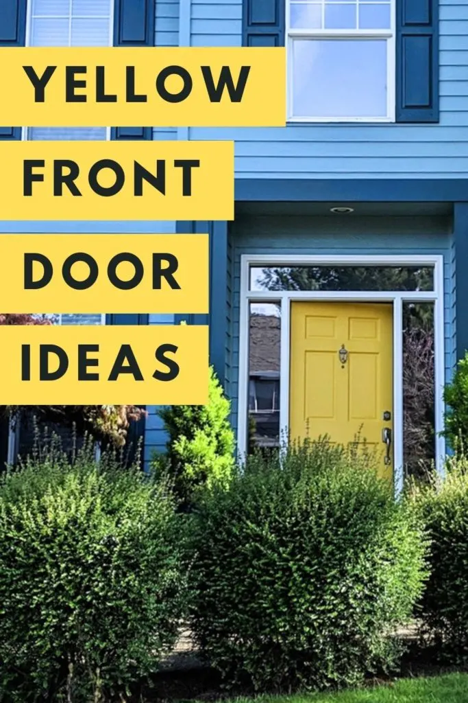 yellow front door ideas