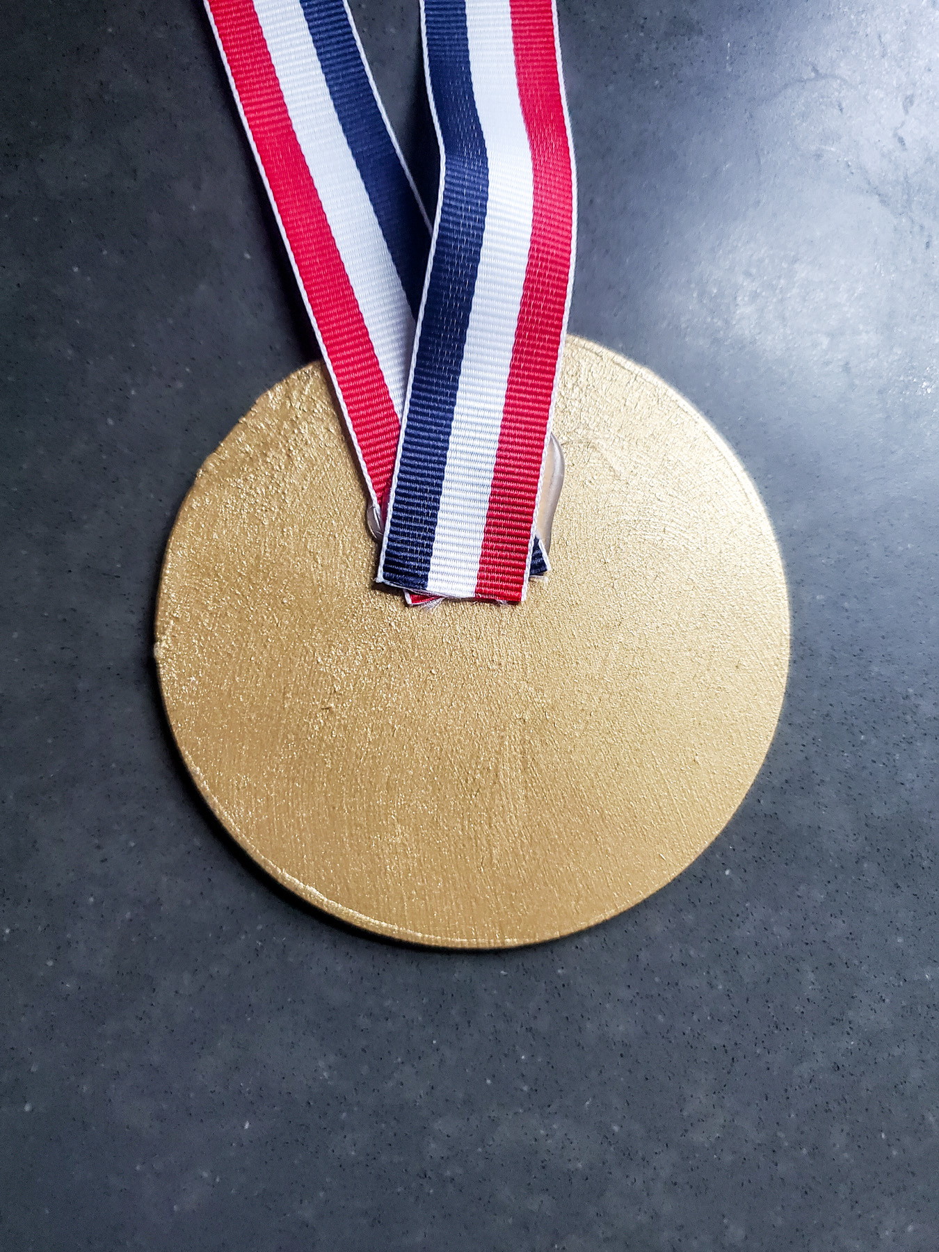 DIY gold medal for gymnast halloween costume