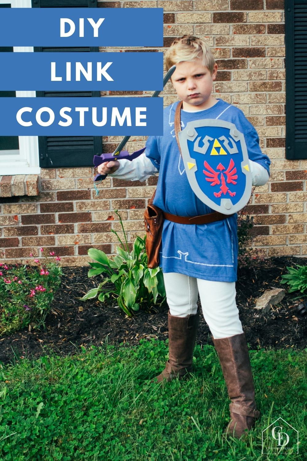 Link Shield the Legend of Zelda Cosplay Template 