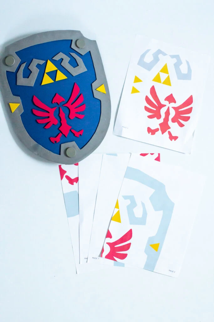 diy hylian shield with printable template