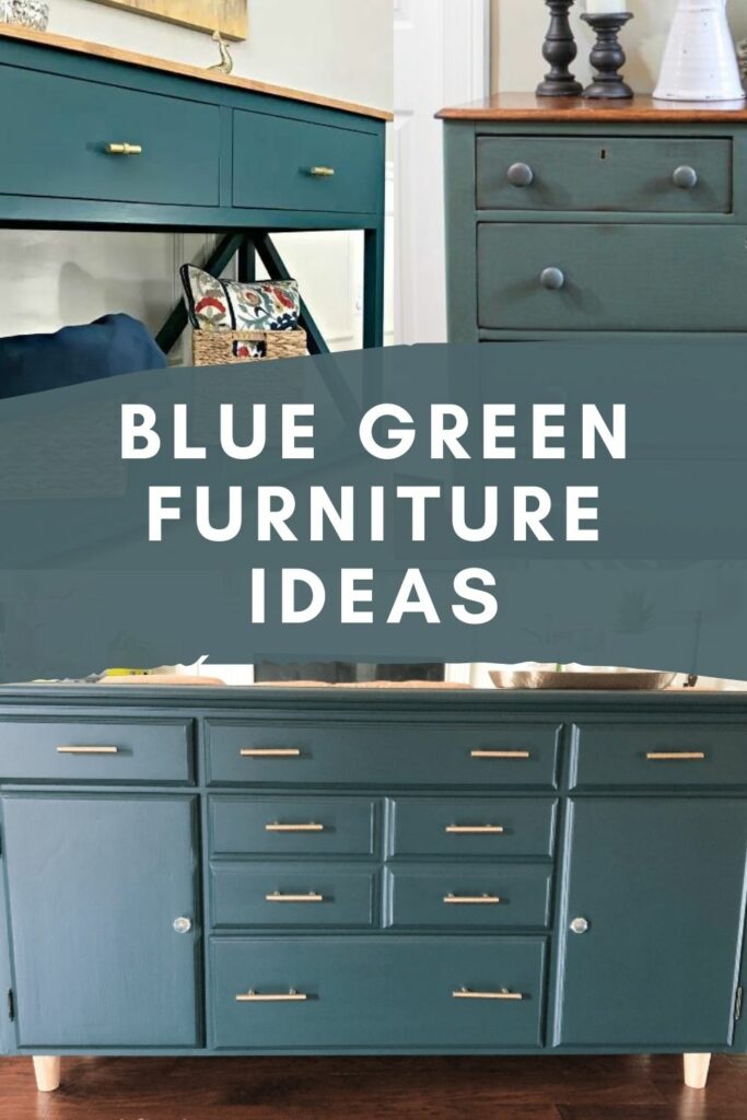 Blue Green Furniture Ideas, Green Painted Furniture Makeovers
