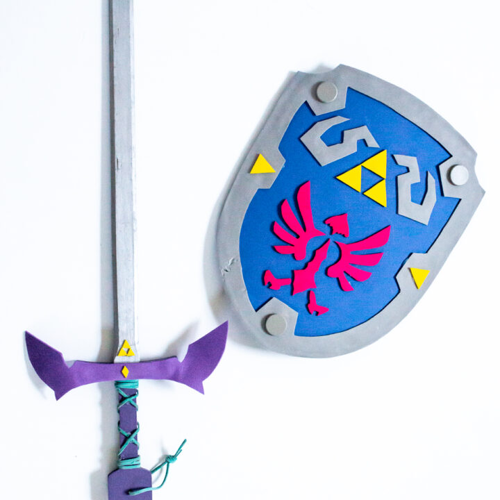 diy master sword and diy hylian shield for link costume