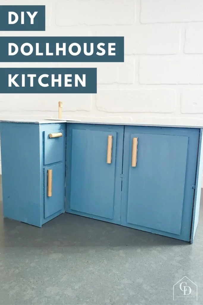 DIY Dollhouse Kitchen easy tutorial