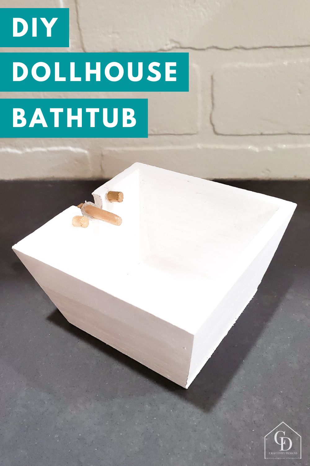 Diy dollhouse shop bathtub